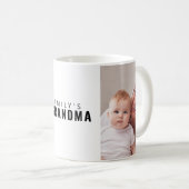 Oma Zwart Wit 2 Foto Koffiemok (Voorkant rechts)