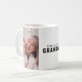 Oma Zwart Wit 2 Foto Koffiemok (Voorkant links)