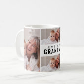 Oma Zwart Wit 4 Foto Collage Koffiemok (Voorkant links)