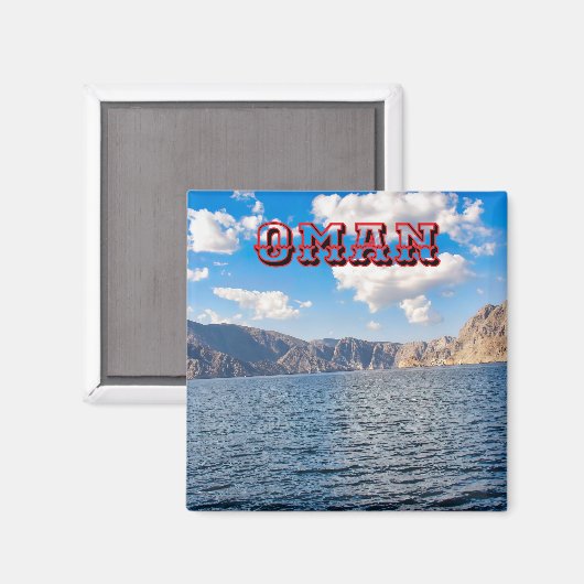 Omaans landschap magneet (Voorkant / Achterkant)