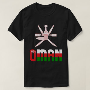 Omaanse vlag en wapenschild t-shirt