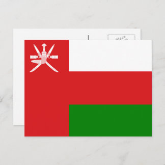 Omaanse vlag, vlag van Oman Briefkaart