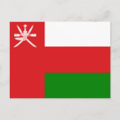 Omaanse vlag, vlag van Oman Briefkaart (Voorkant)