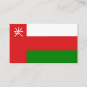Omaanse vlag, vlag van Oman Visitekaartje (Voorkant)