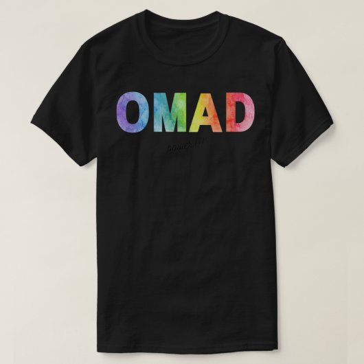 OMAD-energieonderbrekende nuchtere druk 2 T-shirt (Design voorkant)