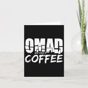 Omad-koffie voor één maaltijd per dag koffiedrinke kaart