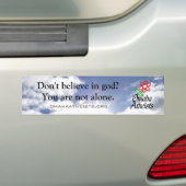 Omaha Atheïstische Bumpersticker (Op auto)