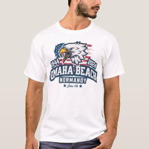 Omaha Beach 1944 2024 D-Day 80 e verjaardag T-shirt