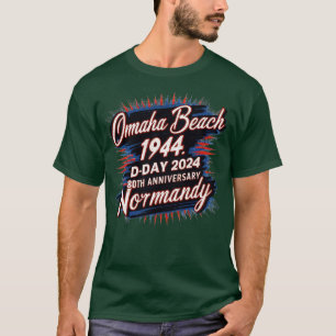 Omaha Beach 1944 DDay 2024 80e Jubileum Norman T-shirt
