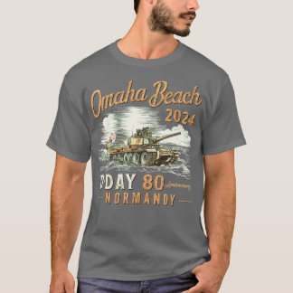 Omaha Beach 1944 DDay 2024 80e Jubileum Norman T-shirt