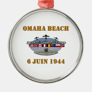 Omaha Beach 1944 Metalen Ornament