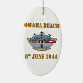 Omaha Beach 6th June 1944 Keramisch Ornament (Rechts)