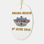 Omaha Beach 6th June 1944 Keramisch Ornament (Links)