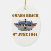 Omaha Beach 6th June 1944 Keramisch Ornament (Voorkant)