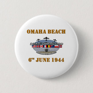 Omaha Beach 6th June 1944 Ronde Button 5,7 Cm