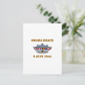 Omaha Beach Briefkaart (Staand voorkant)