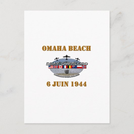 Omaha Beach Briefkaart (Voorkant)