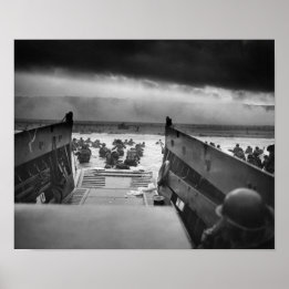 Omaha Beach Landing - D-Day Normandy Invasion Poster