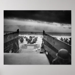 Omaha Beach Landing - D-Day Normandy Invasion Poster