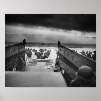 Omaha Beach Landing - D-Day Normandy Invasion Poster