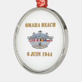 Omaha Beach Metalen Ornament (Links)