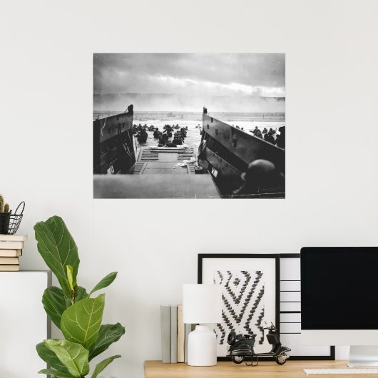 Omaha Beach, Normandy, D-Day 1944 Poster (Thuiskantoor)