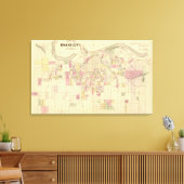 Omaha City, Nebraska Canvas Afdruk (Insitu (Woonkamer))