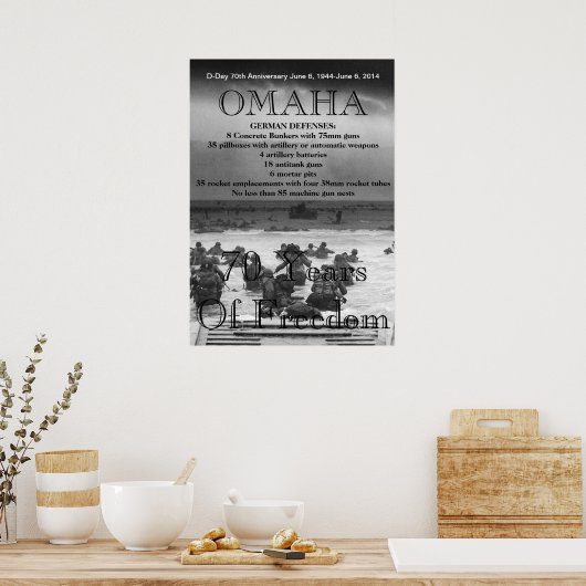 Omaha D-Dag 70th Poster (Keuken)