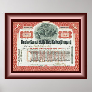 Omaha en Council Bluffs Street Railway ~ Poster
