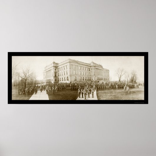 Omaha High School Foto 1914 Poster (Voorkant)
