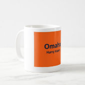 OMAHA. HURRY HURRY Coffee-MOK voor Denver Broncos Koffiemok (Voorkant links)