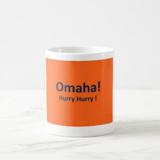 OMAHA. HURRY HURRY Coffee-MOK voor Denver Broncos Koffiemok