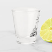 Omaha Huwelijksgunst Gepersonaliseerde Proost Shot Glas (Links)