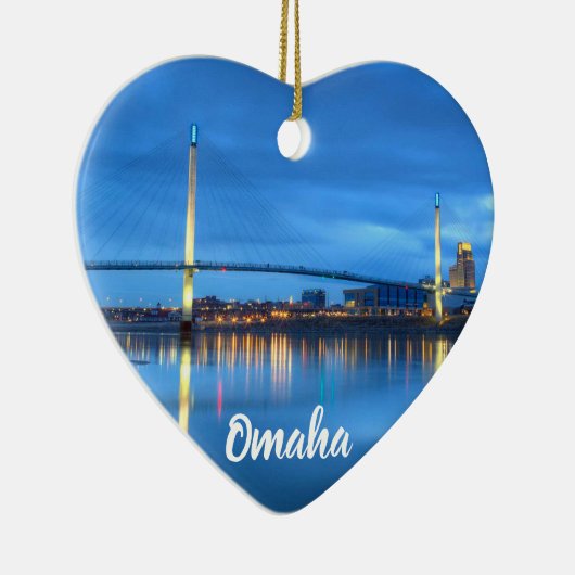 Omaha kerstversiering keramisch ornament (Rechts)