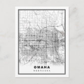 Omaha Map Briefkaart (Voorkant)