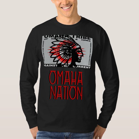 Omaha Nation Flag inheemse inheemse inheemse inhee T-shirt (Voorkant)