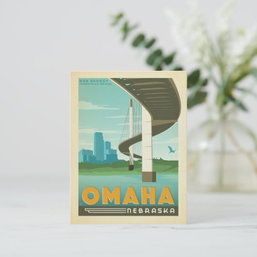 Omaha, NB Briefkaart (Staand voorkant)