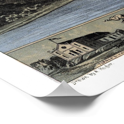 Omaha, NE Panoramic Map - 1868 Poster (Hoek)