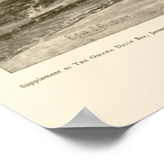 Omaha, NE Panoramic Map - 1906 Poster (Hoek)