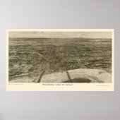Omaha, NE Panoramic Map - 1906 Poster (Voorkant)