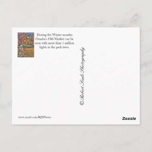 Omaha Nebraksa Briefkaart (Achterkant)