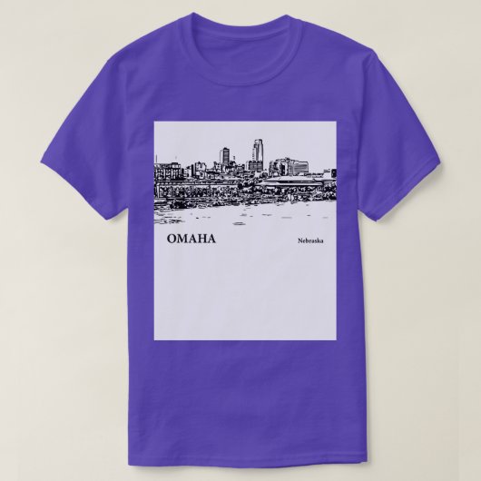 Omaha Nebraska 3 T-shirt (Design voorkant)