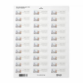 Omaha Nebraska Aquarel Landschap Adres Etiket (Full Sheet)