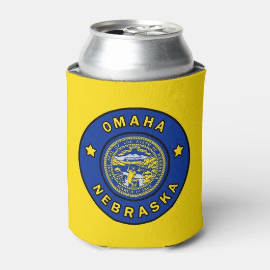Omaha Nebraska Blikjeskoeler (Blikje Voorkant)