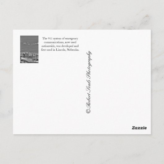 Omaha, Nebraska Briefkaart (Achterkant)