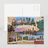 Omaha Nebraska Briefkaart (Voorkant / Achterkant)