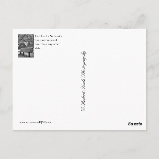 Omaha Nebraska Briefkaart (Achterkant)