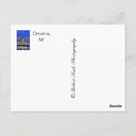 Omaha, Nebraska Briefkaart (Achterkant)