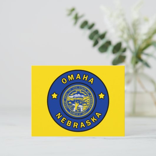 Omaha Nebraska Briefkaart (Staand voorkant)