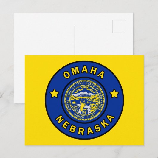 Omaha Nebraska Briefkaart (Voorkant / Achterkant)
